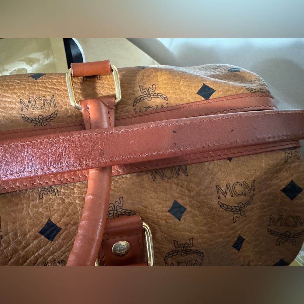 MCM VISETOS CONGNAC BOSTON BAG GOLF COLLECTON MADE IN GERMANY EUC COA INCLUDED - Picture 17 of 17